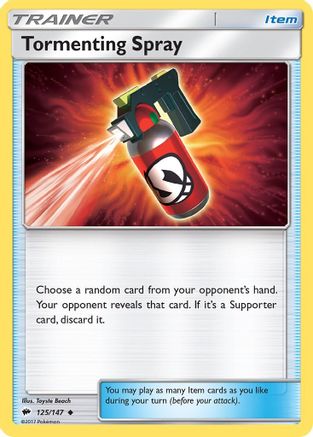 Tormenting Spray (125/147) [Sun & Moon: Burning Shadows] Reverse Holofoil