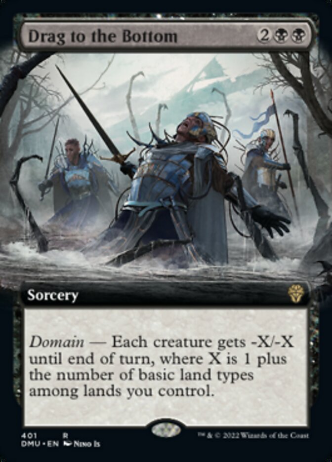 Drag to the Bottom (Extended Art) [Dominaria United] Foil