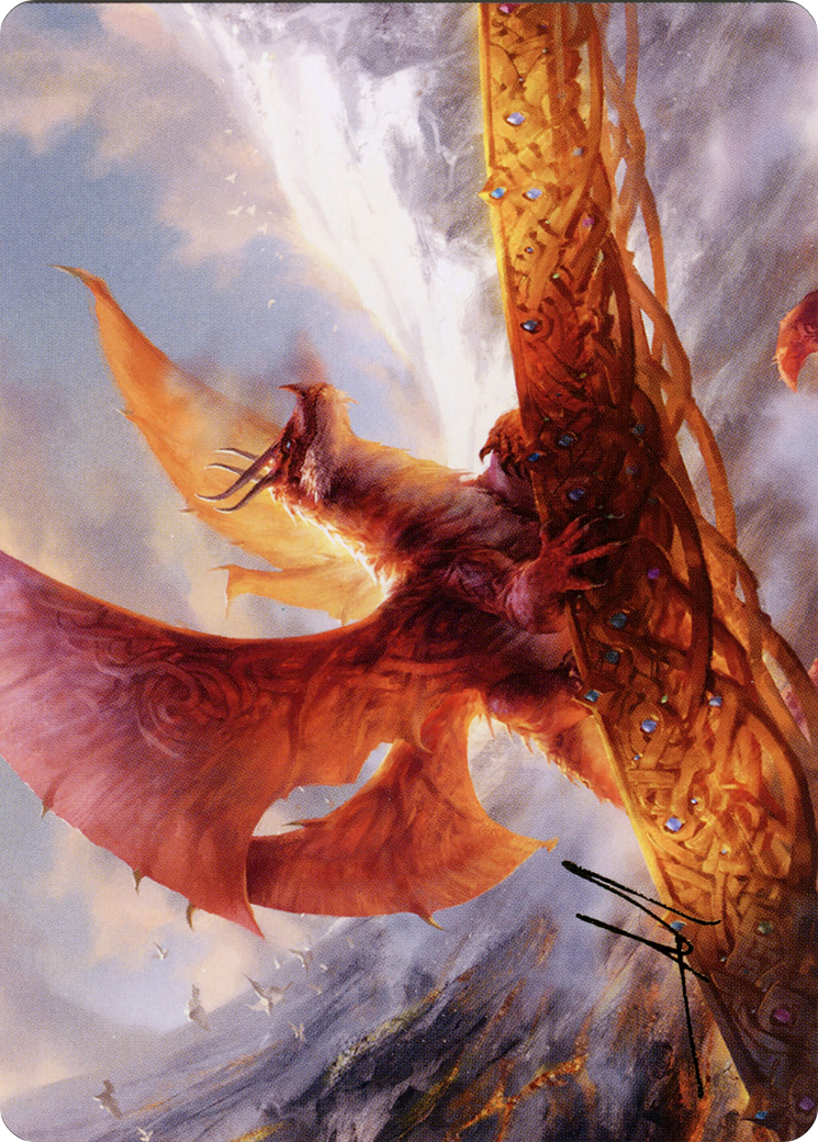 Goldspan Dragon // Goldspan Dragon  [Art Series: Kaldheim] (Borderless)