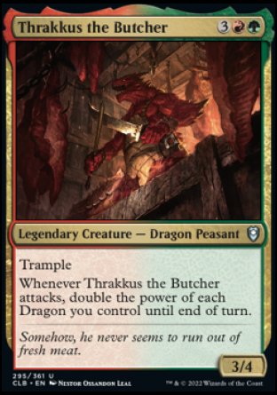 Thrakkus the Butcher [Commander Legends: Battle for Baldur's Gate] Foil
