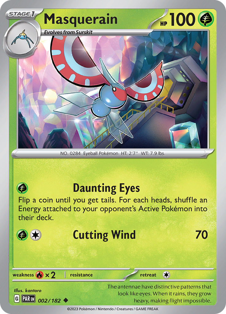 Masquerain (002/182) [Scarlet & Violet: Paradox Rift] Reverse Holofoil