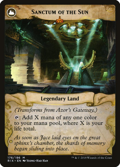 Azor's Gateway // Sanctum of the Sun [Rivals of Ixalan] Foil
