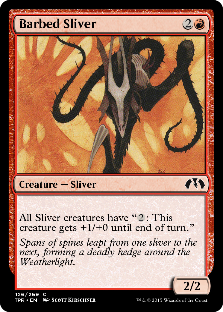 Barbed Sliver  [Tempest Remastered] Foil