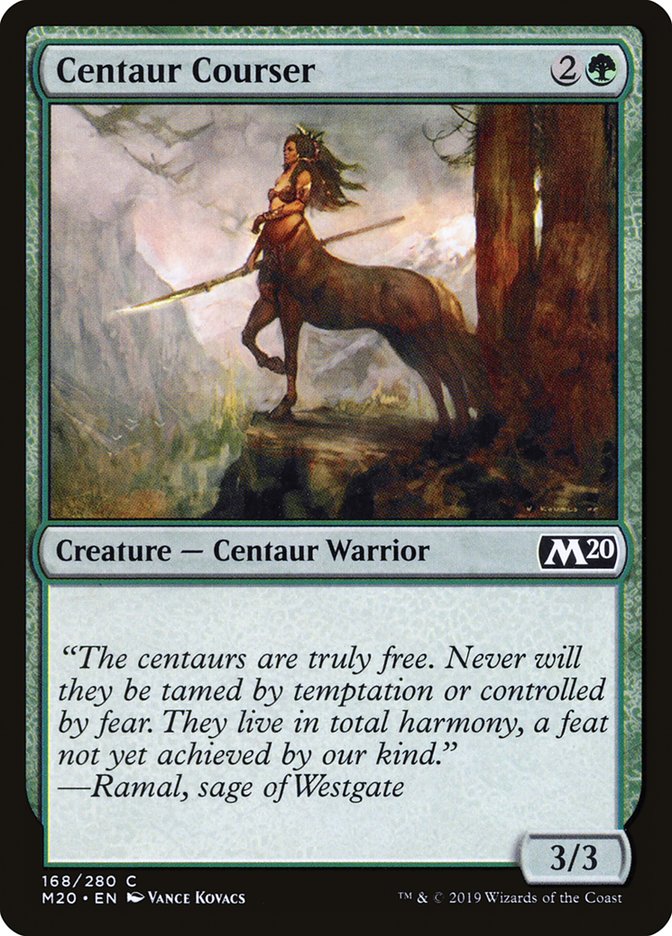 Centaur Courser [Core Set 2020] Foil