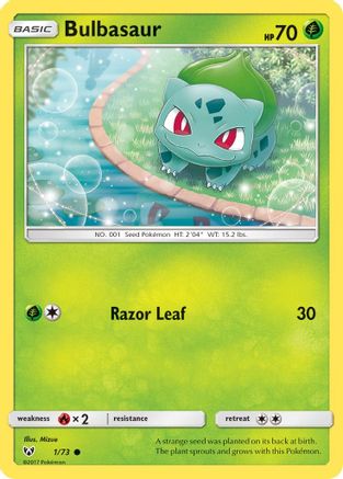 Bulbasaur (1/73) [Sun & Moon: Shining Legends] Reverse Holofoil