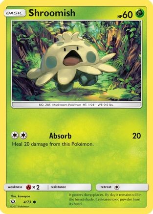 Shroomish (4/73) [Sun & Moon: Shining Legends] Reverse Holofoil