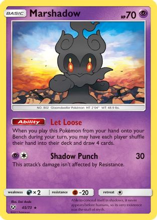 Marshadow (45/73) [Sun & Moon: Shining Legends] Reverse Holofoil
