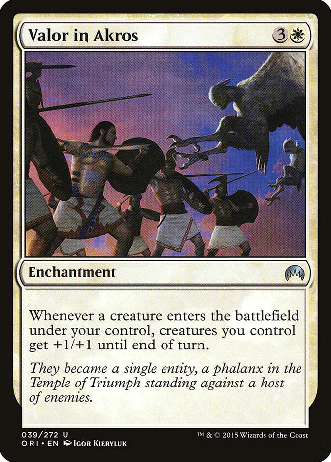 Valor in Akros [Magic Origins] Foil