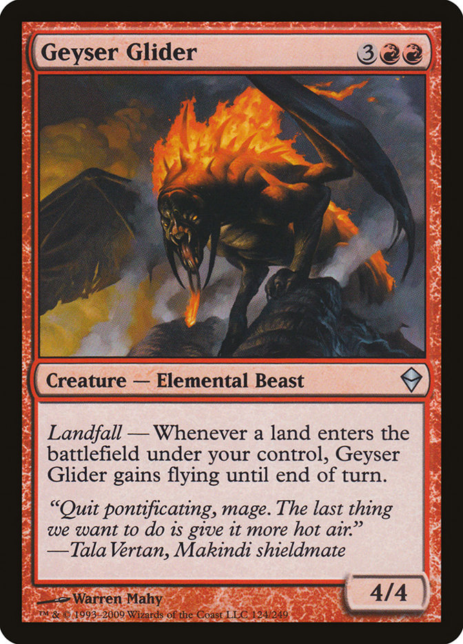 Geyser Glider [Zendikar] Foil