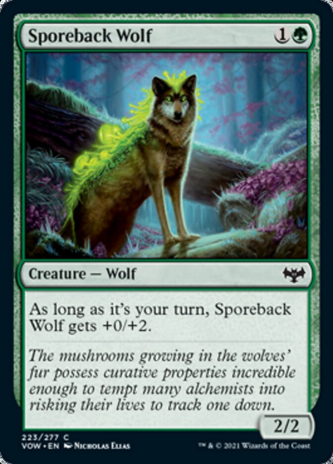Sporeback Wolf [Innistrad: Crimson Vow] Foil