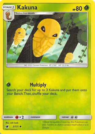 Kakuna (2/111) [Sun & Moon: Crimson Invasion] Reverse Holofoil