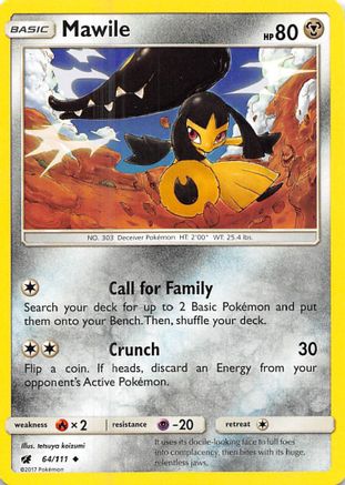 Mawile (64/111) [Sun & Moon: Crimson Invasion] Reverse Holofoil