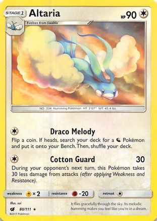Altaria (80/111) [Sun & Moon: Crimson Invasion] Reverse Holofoil