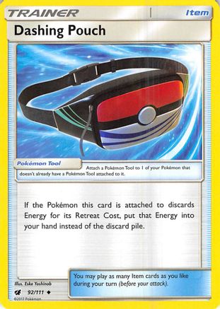 Dashing Pouch (92/111) [Sun & Moon: Crimson Invasion] Reverse Holofoil