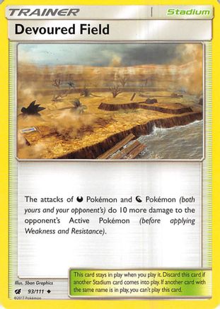 Devoured Field (93/111) [Sun & Moon: Crimson Invasion] Reverse Holofoil