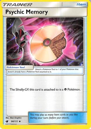 Psychic Memory (98/111) [Sun & Moon: Crimson Invasion] Reverse Holofoil