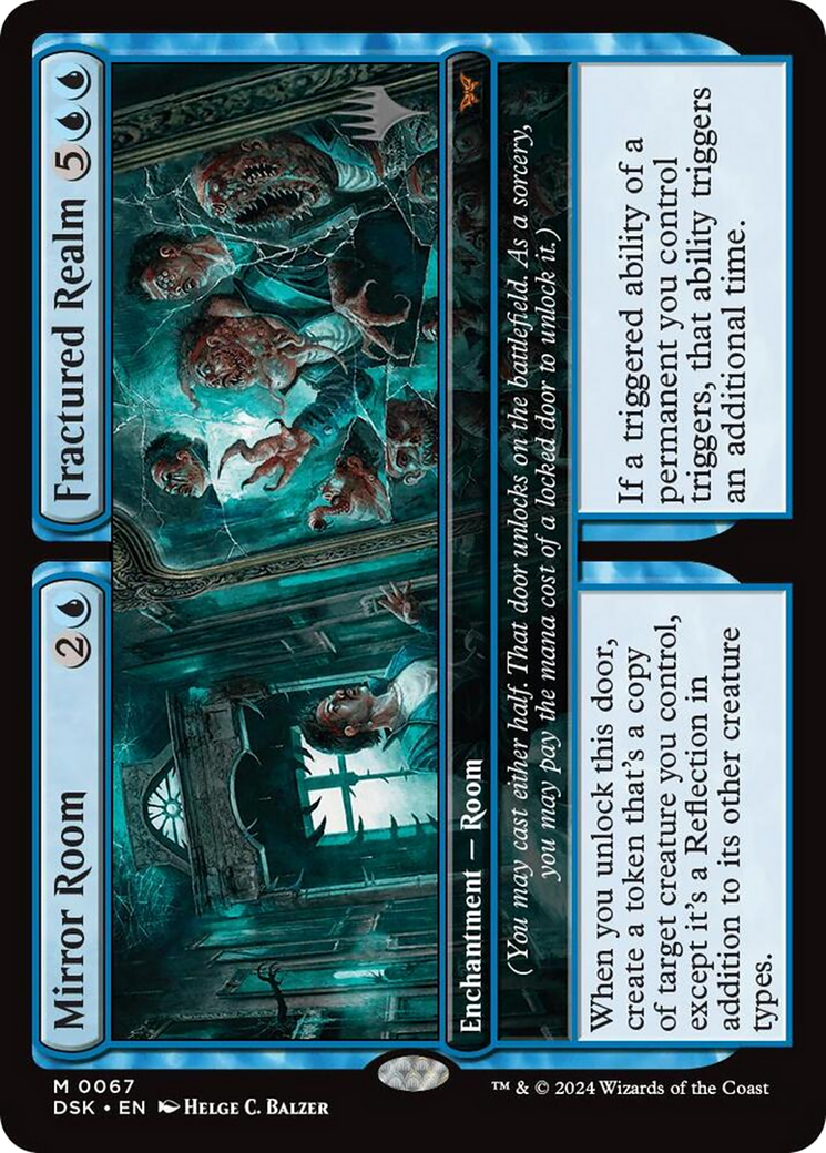 Mirror Room // Fractured Realm (Promo Pack) [Duskmourn: House of Horror Promos] Foil