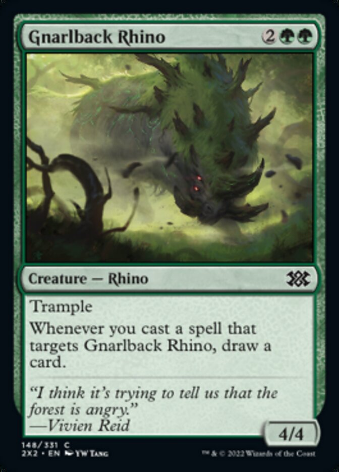 Gnarlback Rhino [Double Masters 2022] Foil