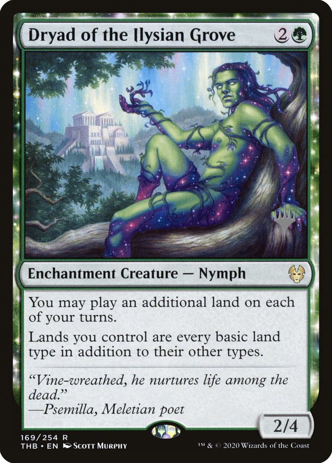 Dryad of the Ilysian Grove (Promo Pack) [Theros Beyond Death Promos] Foil