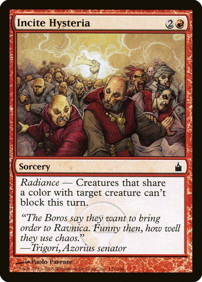 Incite Hysteria [Ravnica: City of Guilds] Foil