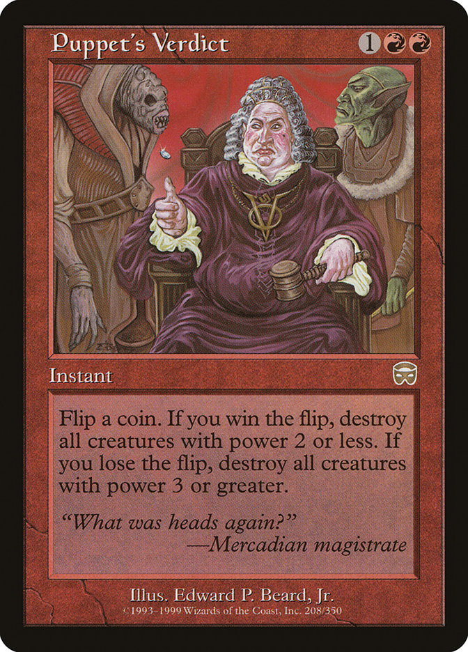 Puppet's Verdict [Mercadian Masques] Foil