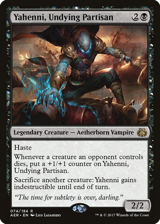 Yahenni, Undying Partisan (Promo Pack) [Aether Revolt Promos] Foil