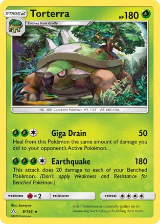 Torterra (9/156) [Sun & Moon: Ultra Prism] Reverse Holofoil