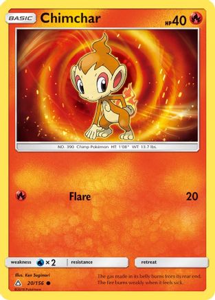 Chimchar (20/156) [Sun & Moon: Ultra Prism] Reverse Holofoil