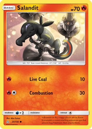 Salandit (25/156) [Sun & Moon: Ultra Prism] Reverse Holofoil