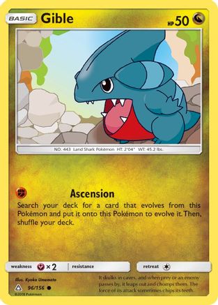 Gible (96/156) [Sun & Moon: Ultra Prism] Reverse Holofoil