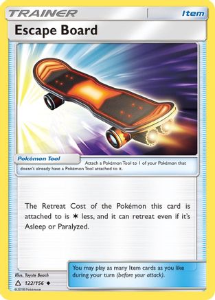 Escape Board (122/156) [Sun & Moon: Ultra Prism] Reverse Holofoil