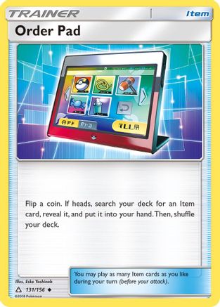 Order Pad (131/156) [Sun & Moon: Ultra Prism] Reverse Holofoil