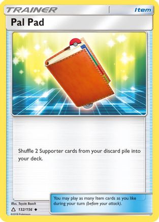 Pal Pad (132/156) [Sun & Moon: Ultra Prism] Reverse Holofoil