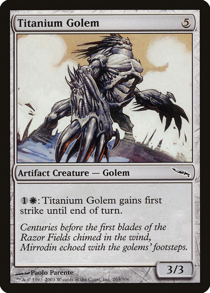 Titanium Golem [Mirrodin] Foil