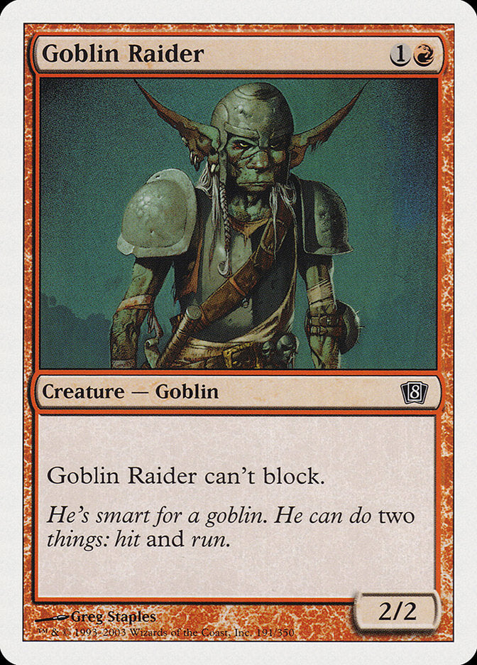 Goblin Raider [Eighth Edition] Foil
