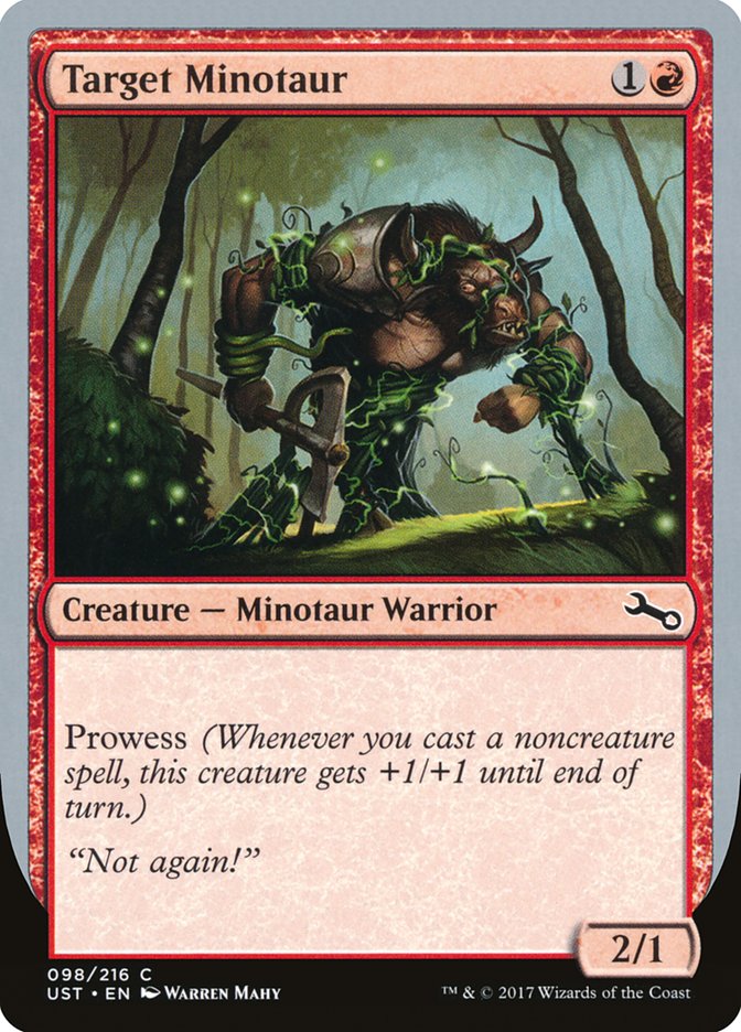 Target Minotaur (Vine Art) [Unstable] Foil