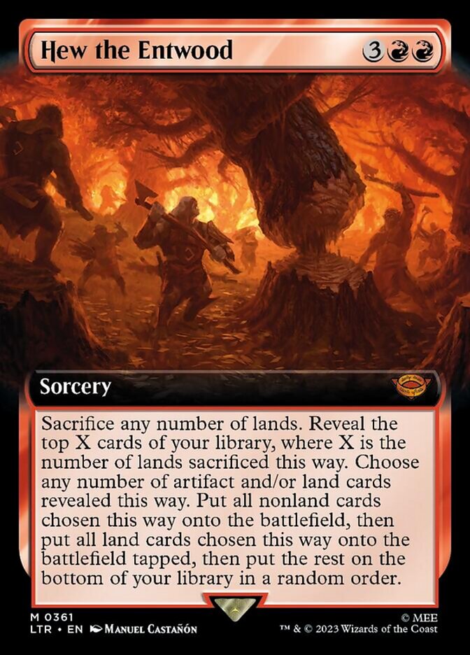 Hew the Entwood (Extended Art) [The Lord of the Rings: Tales of Middle-Earth] Foil