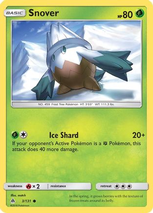 Snover (3/131) [Sun & Moon: Forbidden Light] Reverse Holofoil