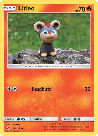 Litleo (18/131) [Sun & Moon: Forbidden Light] Reverse Holofoil