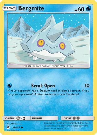 Bergmite (29/131) [Sun & Moon: Forbidden Light] Reverse Holofoil