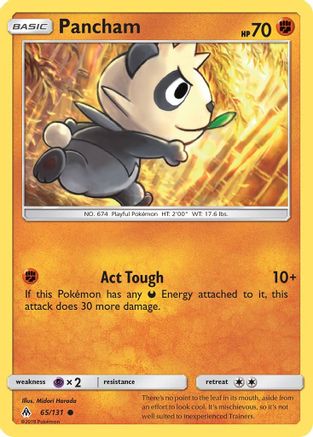 Pancham (65/131) [Sun & Moon: Forbidden Light] Reverse Holofoil