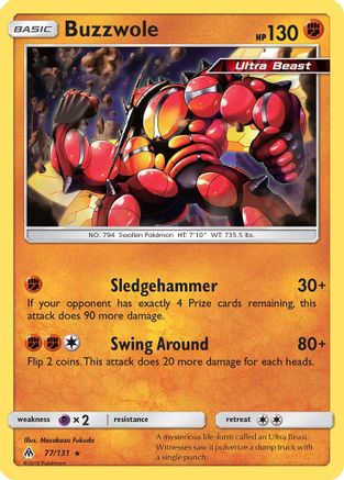 Buzzwole (77/131) [Sun & Moon: Forbidden Light] Reverse Holofoil