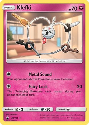 Klefki (89/131) [Sun & Moon: Forbidden Light] Reverse Holofoil