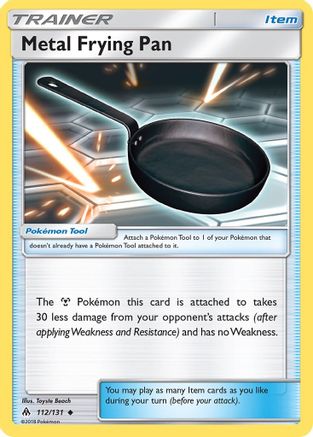 Metal Frying Pan (112/131) [Sun & Moon: Forbidden Light] Reverse Holofoil