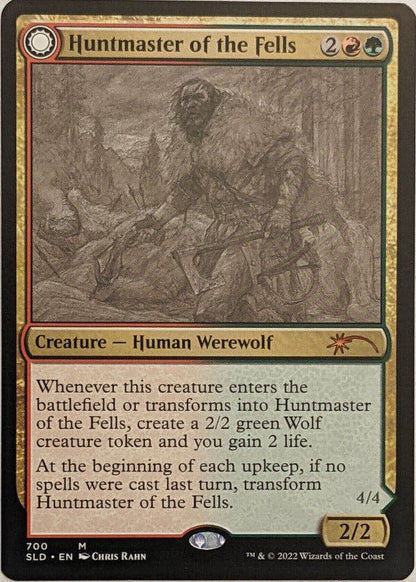 Huntmaster of the Fells // Ravager of the Fells (Sketch) [Secret Lair Drop Promos] Foil
