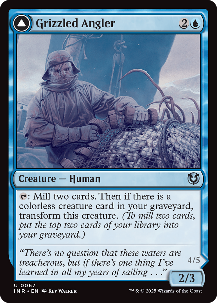 Grizzled Angler // Grisly Anglerfish [Innistrad Remastered] Foil