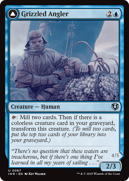 Grizzled Angler // Grisly Anglerfish [Innistrad Remastered] Foil