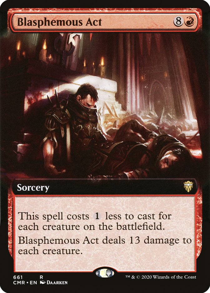 Blasphemous Act (Extended Art) [Commander Legends] Foil