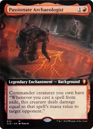 Passionate Archaeologist (Extended Art) [Commander Legends: Battle for Baldur's Gate] Foil