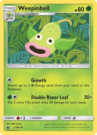 Weepinbell (2/168) [Sun & Moon: Celestial Storm] Reverse Holofoil